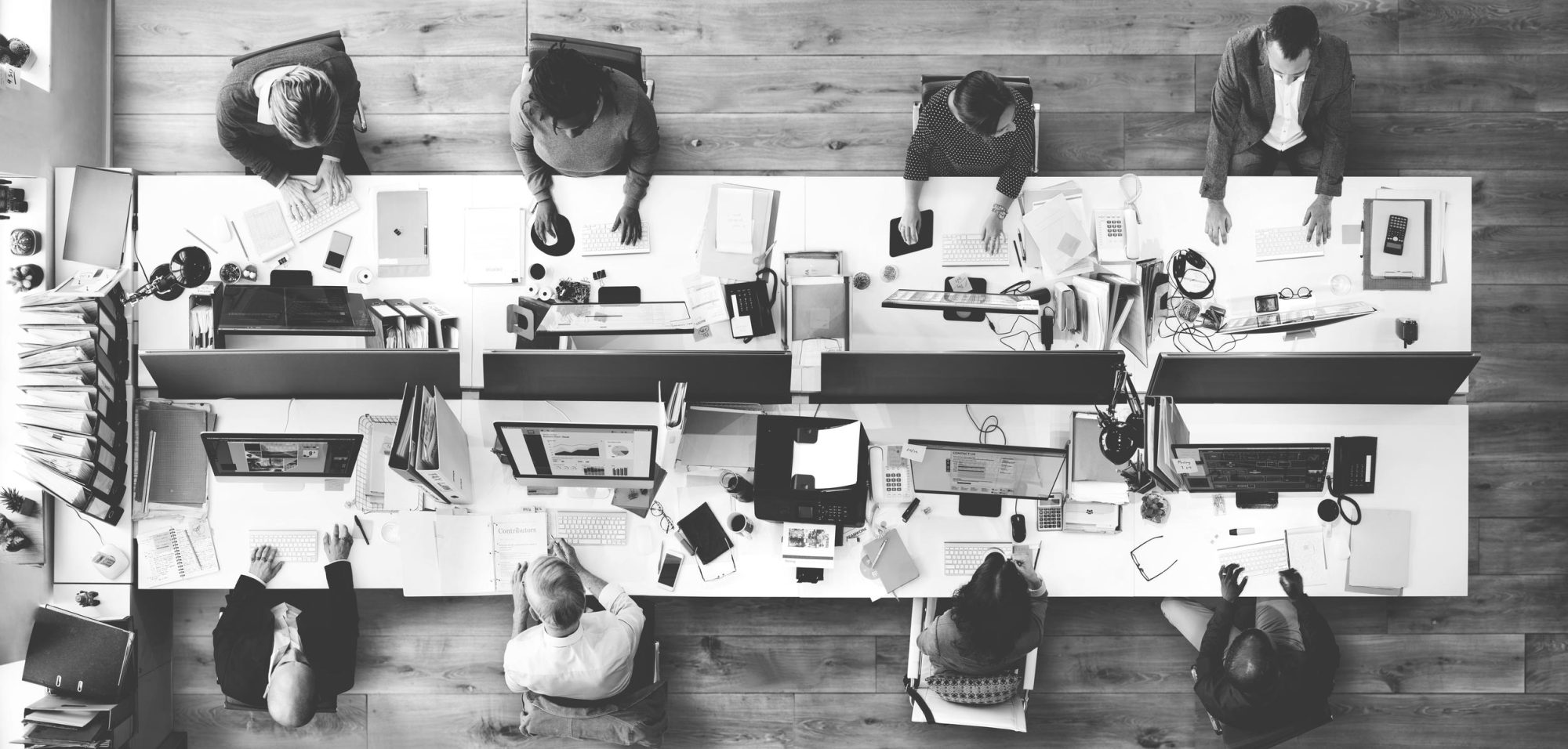Office Team Working Togetherness Workplace Concept.